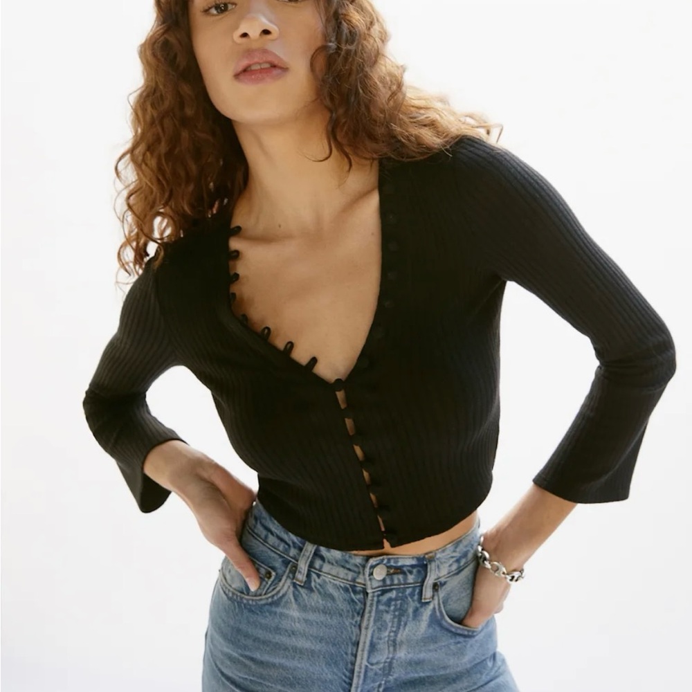 Reformation Kalina Knit Top